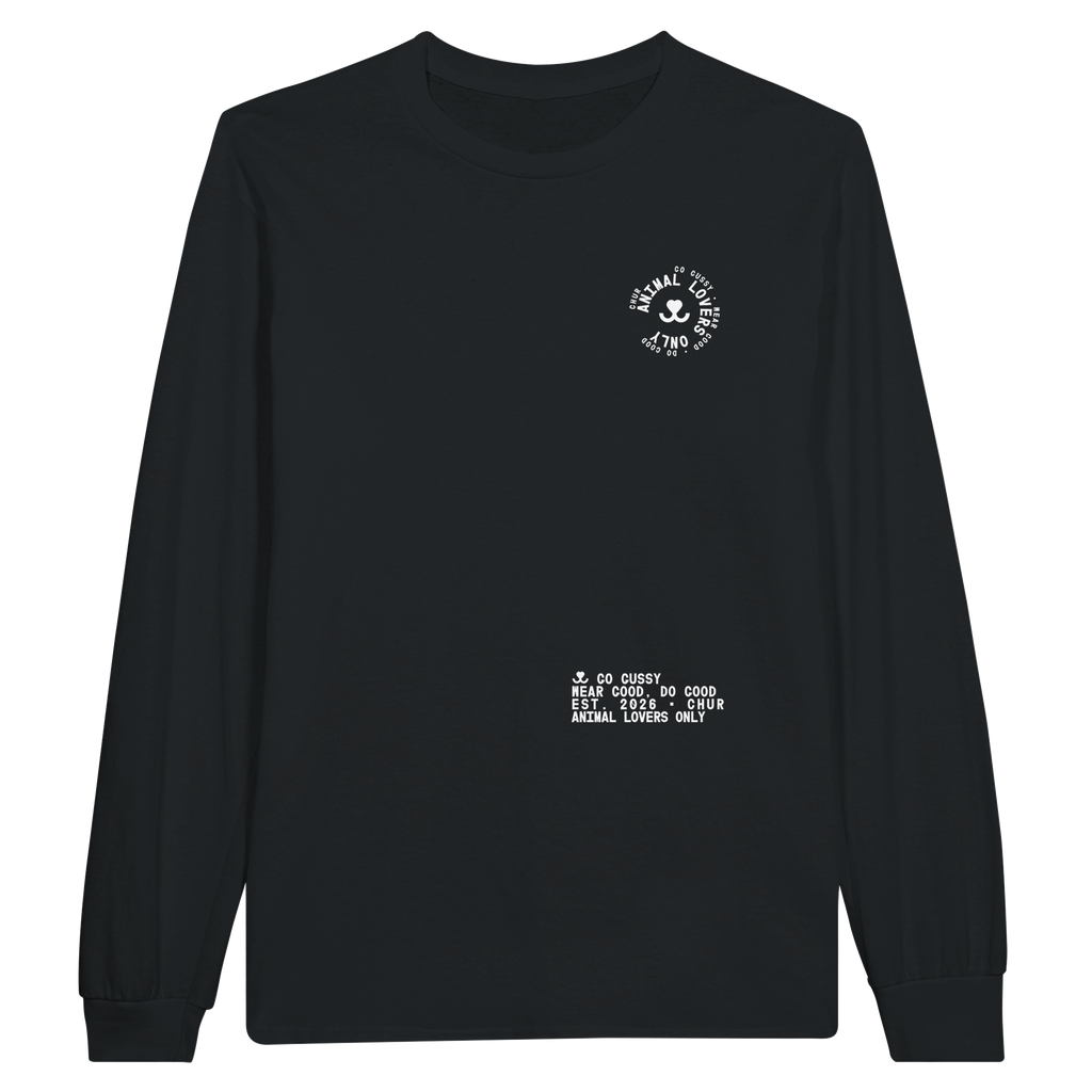 color:schwarz | Longsleeve Voderseite | Matscha