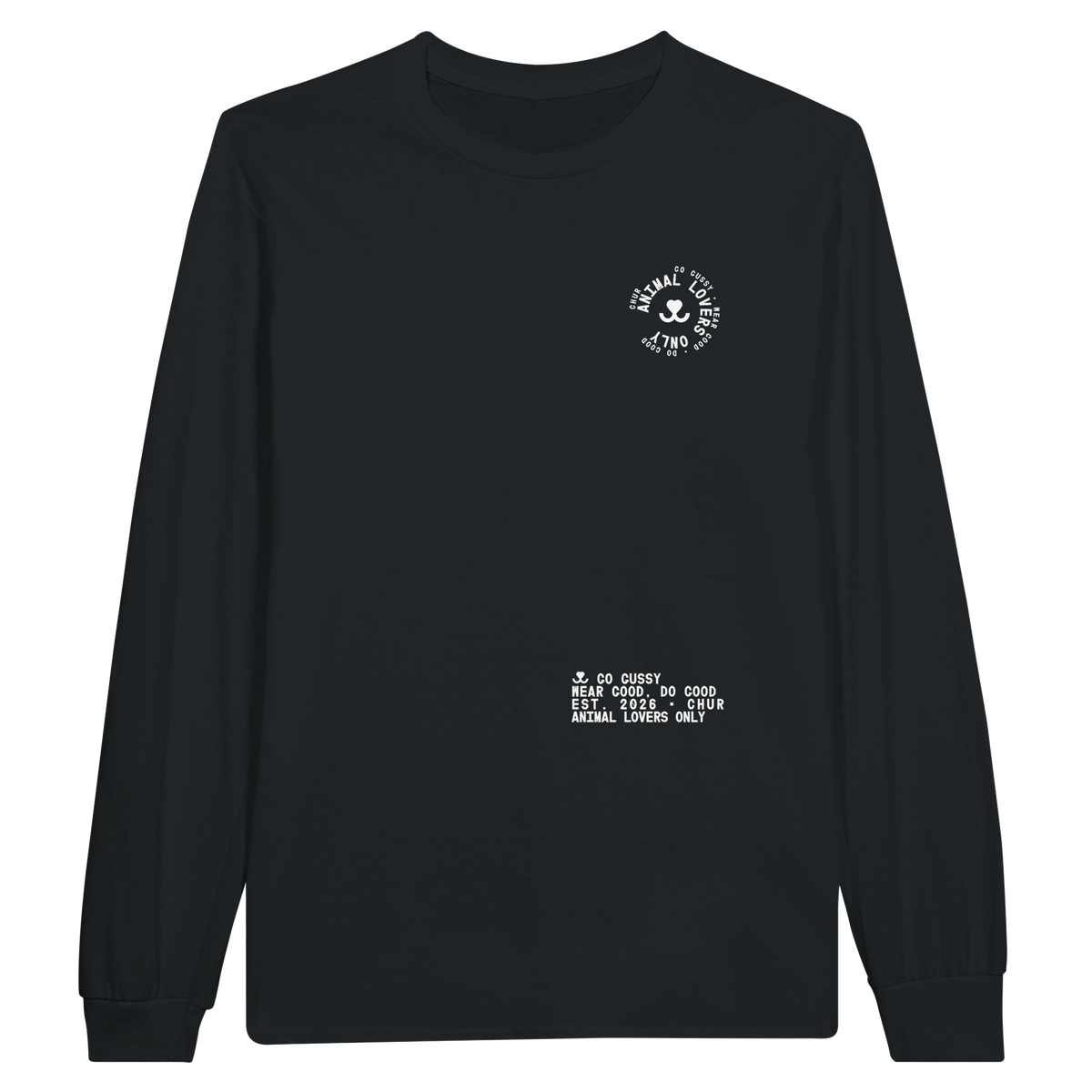 color:schwarz | Longsleeve Voderseite | Matscha