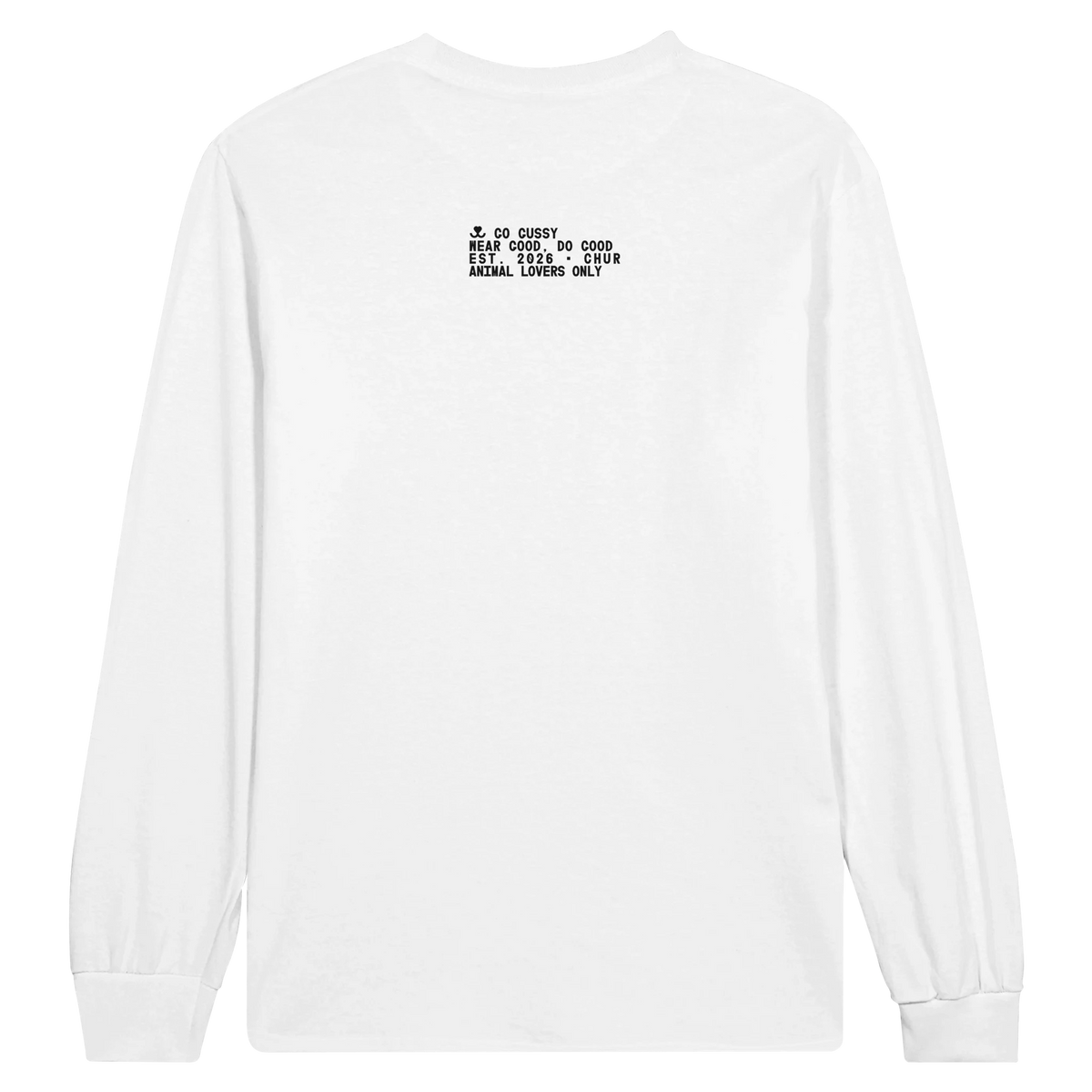 color:weiss | Longsleeve Rückseite | Minibat