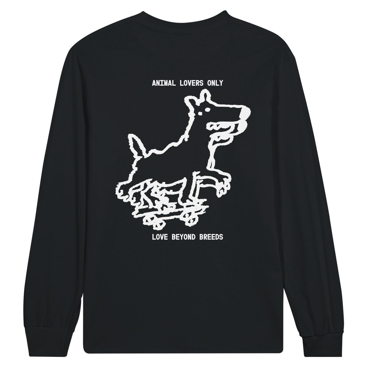 color:schwarz | Longsleeve Rückseite | Matscha